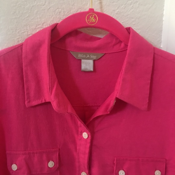 White Stag Pink Short Sleeve Blouse (S- 4-6)🌷 - Picture 2 of 8